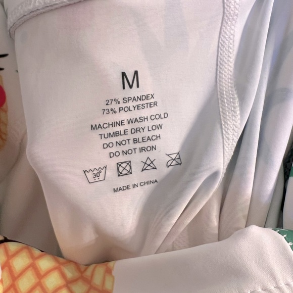 Flexi Lexi Pineapple Flexi Yoga Pants Medium - Picture 4 of 4